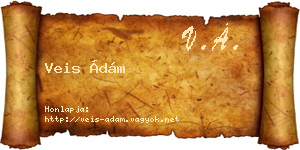 Veis Ádám névjegykártya